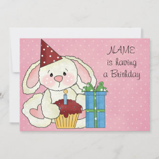 Niedliche Geburtstag Party Einladung