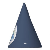 Niedliche Geburtstag Party Hat Blue Nautical Custo Partyhütchen (Rechts)