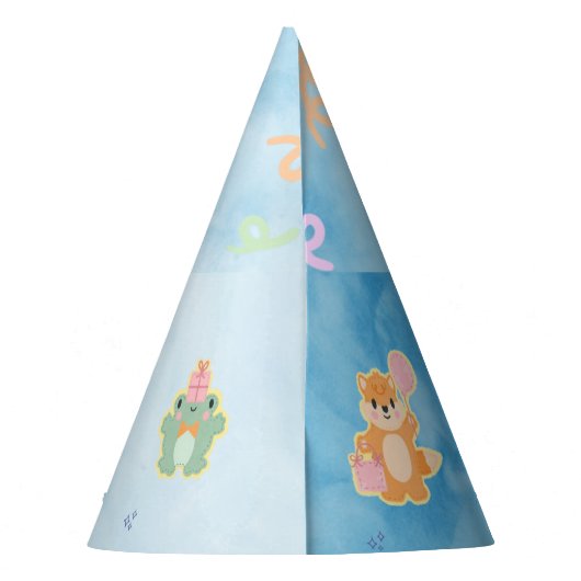 Niedliche Geburtstag Party Hat Partyhütchen (Rückseite)
