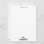 Niedliche Geburtstag Party Hunde Muster Dankeskarte (Vorderseite)