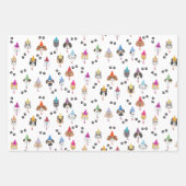 Niedliche Geburtstag Party Hunde Muster Geschenkpapier Set (Vorderseite)