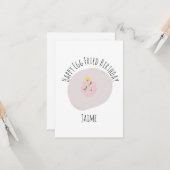 Niedliche Geburtstag-Party Karte (Vorderseite/Rückseite Beispiel)