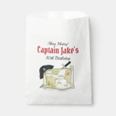Niedliche Geburtstag Party Whimsical Pirate Karte Geschenktütchen (Vorderseite)