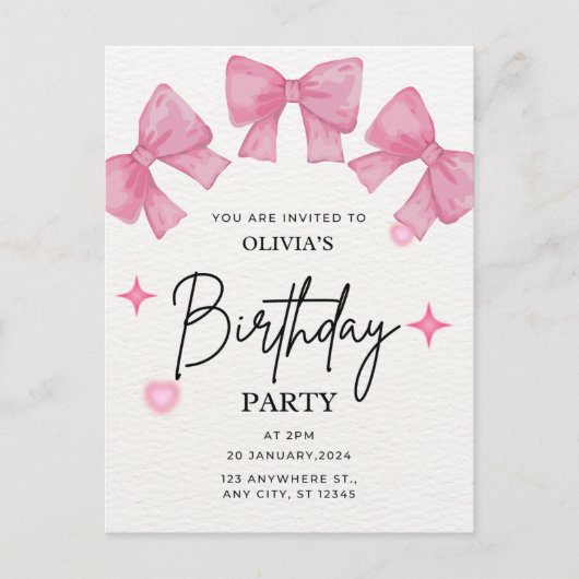 Niedliche Geburtstag Postkarte (Vorderseite)