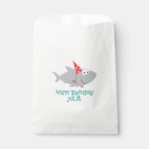 Niedliche Geburtstag Shark Geschenktütchen