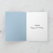 Niedliche Geburtstag sonnig im Schnee Karte (Innenseite)