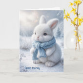 Niedliche Geburtstag sonnig im Schnee Karte (Gelbe Blume)