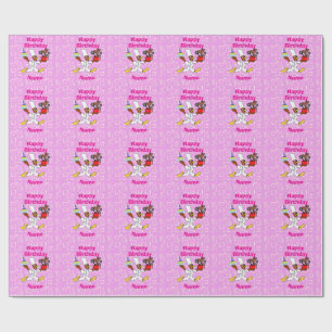 Niedliche Geburtstag Wrapping Paper Flat Sheet Set Geschenkpapier