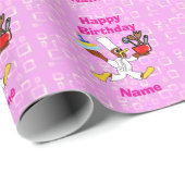 Niedliche Geburtstag Wrapping Paper Flat Sheet Set Geschenkpapier (Rolleneckpunkt)