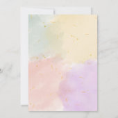 Niedliche Geburtstag zur Einladung von Kindern (Rückseite)