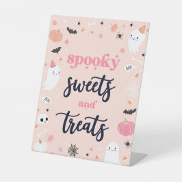 Niedliche Geburtstagsdekorationen von Halloween-Ge Sockelschild