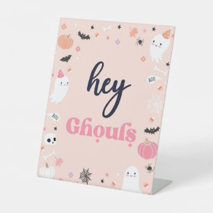 Niedliche Geburtstagsdekorationen von Halloween-Ge Sockelschild