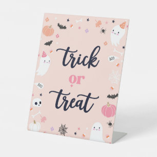 Niedliche Geburtstagsdekorationen von Halloween-Ge Sockelschild