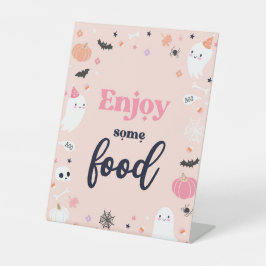 Niedliche Geburtstagsdekorationen von Halloween-Ge Sockelschild