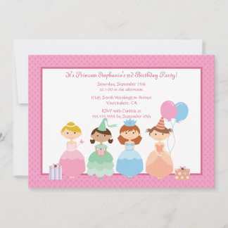 Niedliche Geburtstagsfeier der Prinzessin Einladung