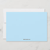 Niedliche Geburtstagsfeier des Hundejungen Einladung (Rückseite)