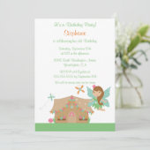 Niedliche Geburtstagsfeier Einladung (Stehend Vorderseite)