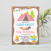 Niedliche Geburtstagsfeier Einladung (Stehend Vorderseite)