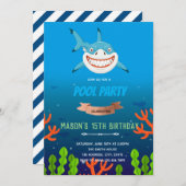 Niedliche Geburtstagsfeier Einladung (Vorne/Hinten)