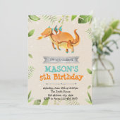 Niedliche Geburtstagsfeier Einladung (Stehend Vorderseite)