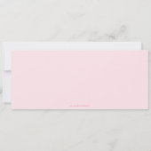 Niedliche Geburtstagsfeier Einladung (Rückseite)