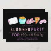 Niedliche Geburtstagsfeier Einladung (Vorne/Hinten)