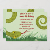 niedliche Geburtstagsfeier Einladung (Vorne/Hinten)