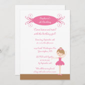 Niedliche Geburtstagsfeier Einladung (Vorne/Hinten)