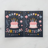 niedliche Geburtstagsgrüße Einladung (Innenseite)