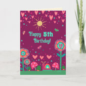 Niedliche Geburtstagskarte mit individualisierbare Karte (Vorderseite)