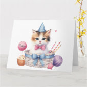 Niedliche Geburtstagskarten Karte (Gelbe Blume)