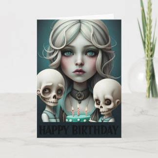 Niedliche Geburtstagskarten, Spaß, Goth, emo Karte
