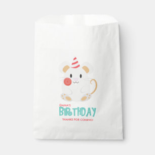 Niedliche Geburtstagspartei von Rat Kid Geschenktütchen