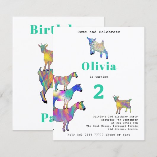 Niedliche Geburtstagsparty (Vorne/Hinten)