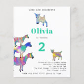 Niedliche Geburtstagsparty (Vorderseite)