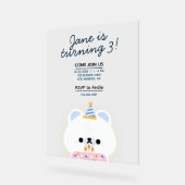 Niedliche Geburtstagsparty Acrylschild (Winkel)