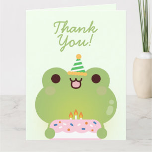 Niedliche Geburtstagsparty Dankeskarte