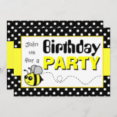 Niedliche Geburtstagsparty Einladung (Vorne/Hinten)
