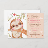 Niedliche Geburtstagsparty Einladung (Vorne/Hinten)