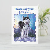 Niedliche Geburtstagsparty Einladung (Stehend Vorderseite)