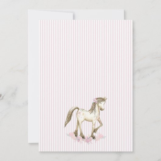 Niedliche Geburtstagsparty Einladung (Rückseite)