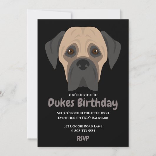 Niedliche Geburtstagsparty Einladung (Vorderseite)