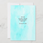 Niedliche Geburtstagsparty für Haie Einladung (Rückseite)