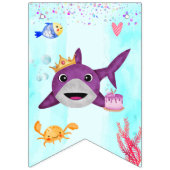 Niedliche Geburtstagsparty für Haie Wimpelkette (Erste Fahne)