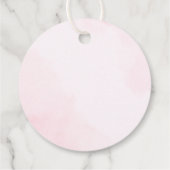 Niedliche Geburtstagsparty in Melon Geschenkanhänger (Rückseite)