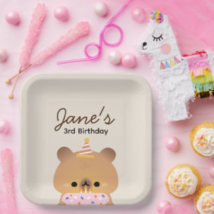 Niedliche Geburtstagsparty Pappteller