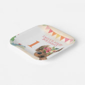 Niedliche Geburtstagsparty-Platte Pappteller (Gewinkelt)