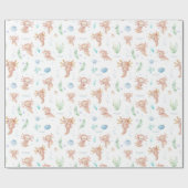 Niedliche Geburtstagsparty von Axolotl Geschenkpapier (Flach)