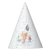 Niedliche Geburtstagsparty von Axolotl Partyhütchen (Vorderseite)