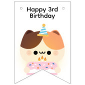 Niedliche Geburtstagsparty Wimpelkette (Erste Fahne)